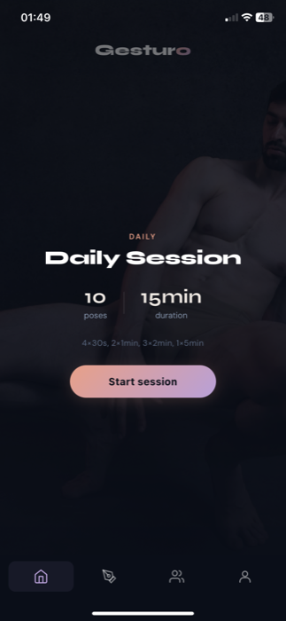 Gesturo — Daily figure drawing session